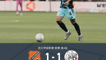 福伦丹1-1阿贾克斯，亨克-费尔曼首开记录，板仓滉救主